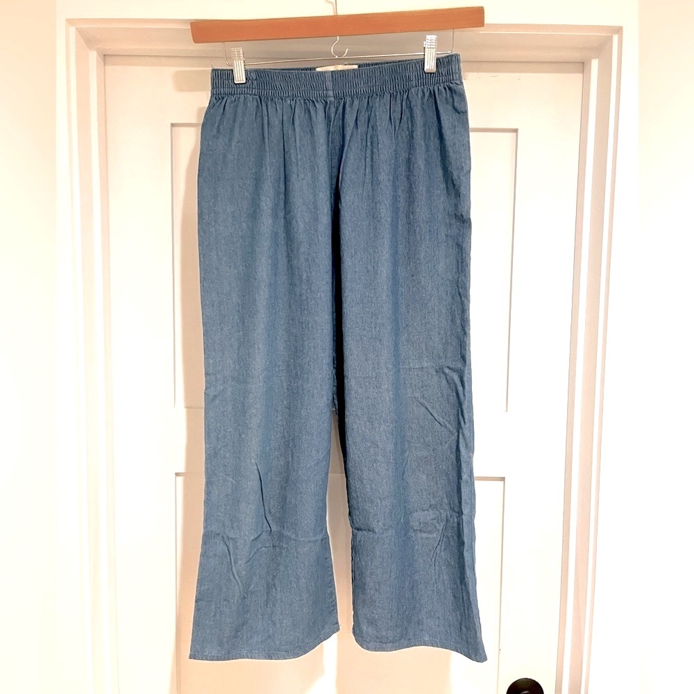Mollusk lightweight elastic waist loose denim pant